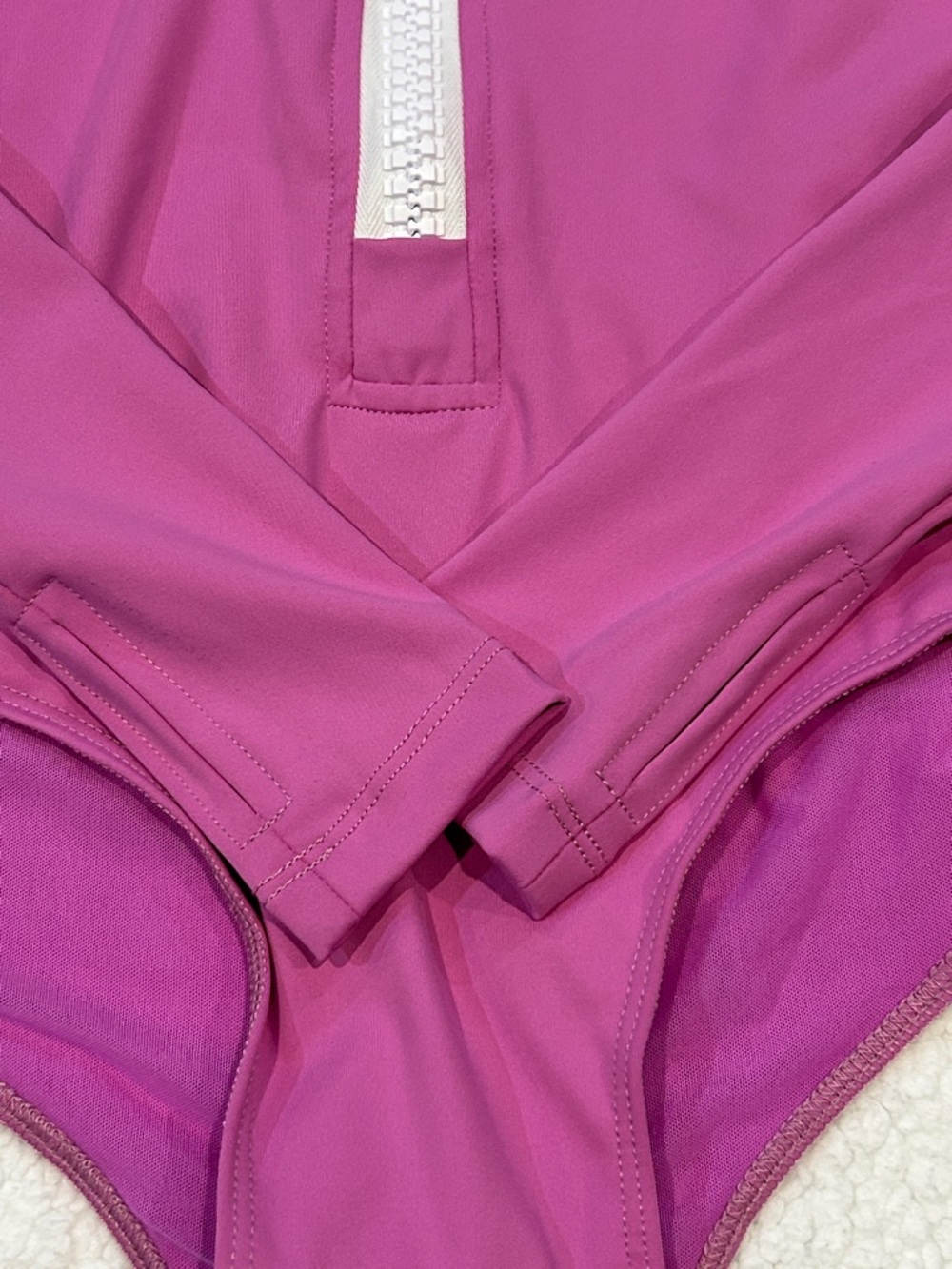 Free People Watskin Ryann UV Protection One-Piece Surf Suit Small Wineberry Pink - Picture 7 of 15